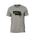 thumbnail image 1 of Home Roots State Nebraska NE Men's Modern Fit Fun Casual T-Shirt Printed Graphic Tee Military Grey 3X-Large, 1 of 3