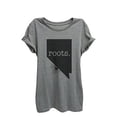 thumbnail image 1 of Home Roots State Nevada Womens Relaxed T-Shirt Tee Heather Grey - Large, 1 of 3