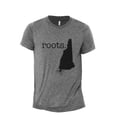thumbnail image 1 of Home Roots State New Hampshire NH Men's Modern Fit Fun Casual T-Shirt Printed Graphic Tee Heather Grey Large, 1 of 3