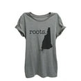 thumbnail image 1 of Home Roots State New Hampshire Womens Relaxed T-Shirt Tee Heather Grey - XL, 1 of 3