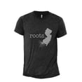 thumbnail image 1 of Home Roots State New Jersey NJ Men's Modern Fit Fun Casual T-Shirt Printed Graphic Tee Charcoal Grey Large, 1 of 3