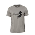 thumbnail image 1 of Home Roots State New Jersey NJ Men's Modern Fit Fun Casual T-Shirt Printed Graphic Tee Military Grey 3X-Large, 1 of 3