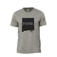 thumbnail image 1 of Home Roots State New Mexico NM Men's Modern Fit Fun Casual T-Shirt Printed Graphic Tee Military Grey X-Large, 1 of 3