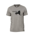 thumbnail image 1 of Home Roots State New York NY Men's Modern Fit Fun Casual T-Shirt Printed Graphic Tee Military Grey Large, 1 of 3