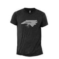 thumbnail image 1 of Home Roots State North Carolina NC Men's Modern Fit Fun Casual T-Shirt Printed Graphic Tee Charcoal Grey 3X-Large, 1 of 3