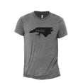 thumbnail image 1 of Home Roots State North Carolina NC Men's Modern Fit Fun Casual T-Shirt Printed Graphic Tee Heather Grey Small, 1 of 3