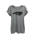 thumbnail image 1 of Home Roots State North Carolina Womens Relaxed T-Shirt Tee Heather Grey - XL, 1 of 3