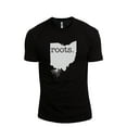 thumbnail image 1 of Home Roots State Ohio OH Men's Modern Fit Fun Casual T-Shirt Printed Graphic Tee Black Medium, 1 of 3