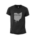 thumbnail image 1 of Home Roots State Ohio OH Men's Modern Fit Fun Casual T-Shirt Printed Graphic Tee Charcoal Grey 2X-Large, 1 of 3