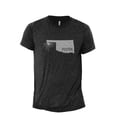 thumbnail image 1 of Home Roots State Oklahoma OK Men's Modern Fit Fun Casual T-Shirt Printed Graphic Tee Charcoal Grey Large, 1 of 3