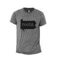 thumbnail image 1 of Home Roots State Pennsylvania PA Men's Modern Fit Fun Casual T-Shirt Printed Graphic Tee Heather Grey Small, 1 of 3