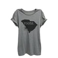 thumbnail image 1 of Home Roots State South Carolina Womens Relaxed T-Shirt Tee Heather Grey - 2XL, 1 of 3
