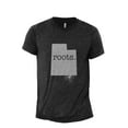 thumbnail image 1 of Home Roots State Utah UT Men's Modern Fit Fun Casual T-Shirt Printed Graphic Tee Charcoal Grey Medium, 1 of 3