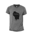 thumbnail image 1 of Home Roots State Wisconsin WI Men's Modern Fit Fun Casual T-Shirt Printed Graphic Tee Heather Grey 3X-Large, 1 of 3