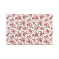 thumbnail image 1 of Home Rose Flower Pattern Placemats Set Of 6 Washable Wipeable Place Mats Place Mats For Festival, Parties, Family Dinner (12 X 18inch), 1 of 8