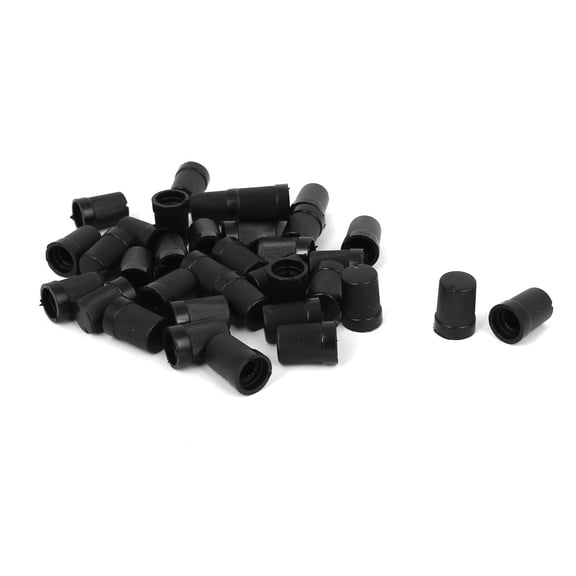 36 Pcs 10 x 14mm Plastic Potentiometer Control Knob Caps 6mm Dia Shaft