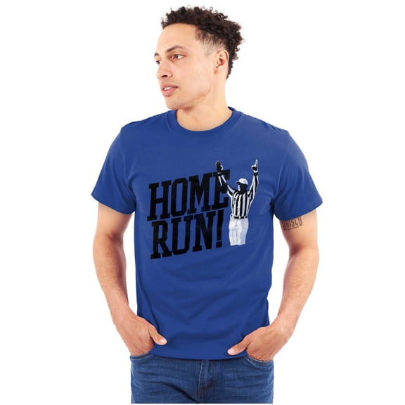 Home Run Baseball Sports Athletic Men's Big & Tall Crewneck Graphic Tee Brisco Brands 2X