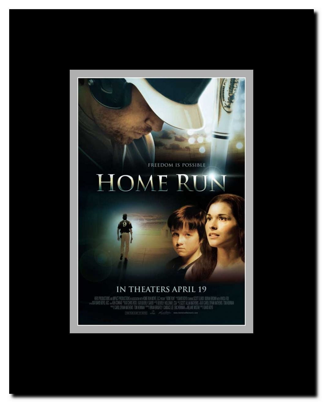 Home Run Framed Movie Poster