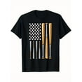 thumbnail image 1 of Home Run Glory Baseball American Flag T-Shirt - Patriotic Baseball Bat & Ball Graphic Tee, Relaxed Fit Crew Neck Shirt for Boys, Youth, Adults - Baseball Fan Apparel, Machine, 1 of 7