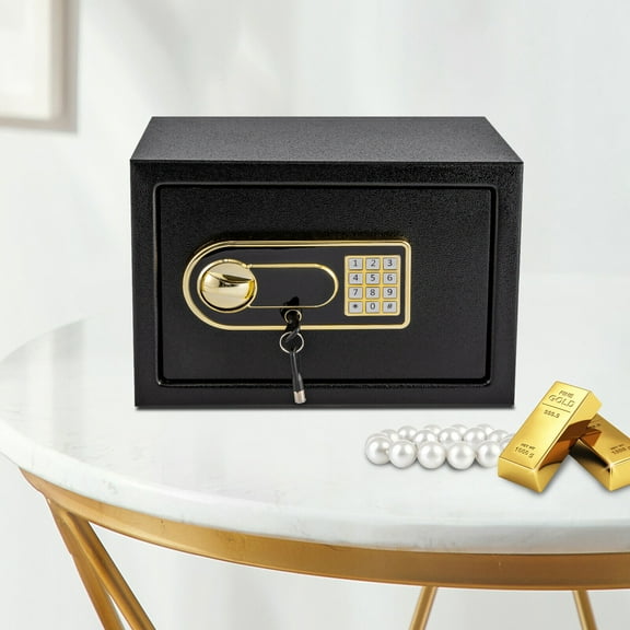 Home Safe Box with Alarm, Double Lock System, and Large Capacity Secure Storage for Valuables, Jewelry, and Documents