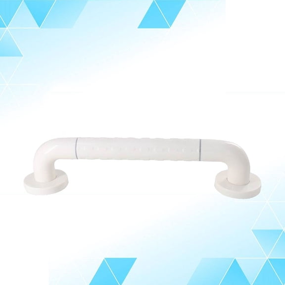 Home Safety Hand Bar with Raised Lines and Comfortable Grip White Finish