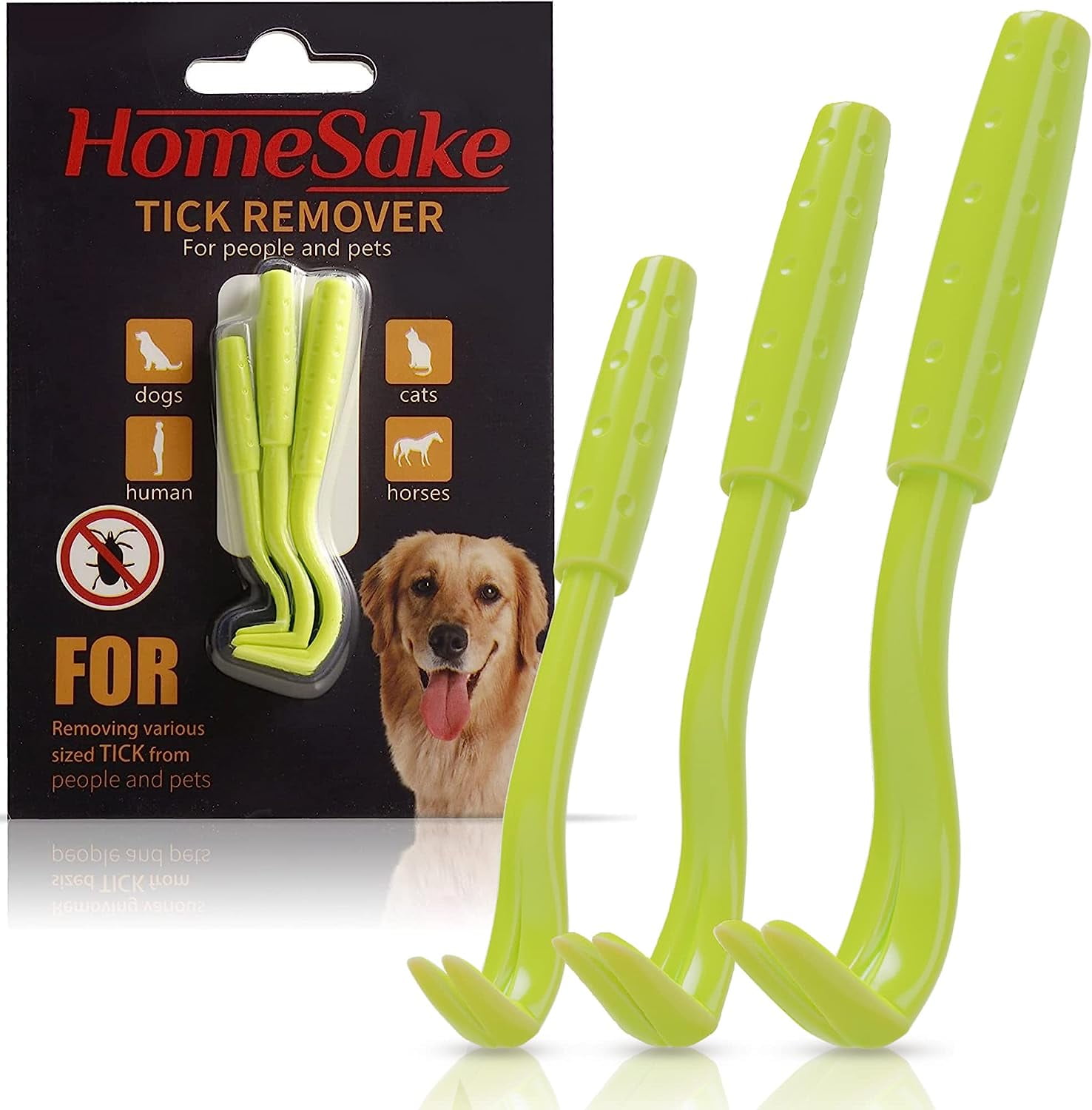 Home Sake Tick Removal Tool for Dogs, Cats and Humans UltraSafe Tick