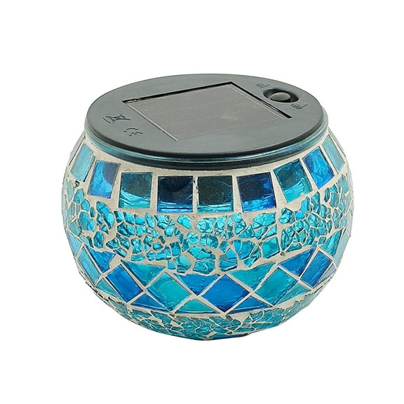 Home Sale! Jubipavy Color Changing Solar Glass Ball Garden Solar Desk Lamp Solar LED Night For Garden Yard Outdoor/Indoor Ideal Gift (Broken Glass)