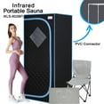 thumbnail image 1 of Home Sauna Box, Portable Full Body Infrared Sauna Box Home Spa with Heated Foot Pads and Portable Chair Cmgb, 1 of 11