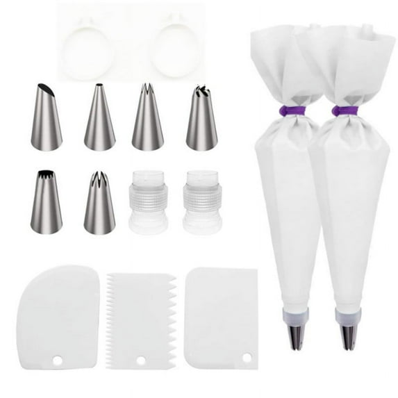Home Saving! Jubipavy 15-piece Decorating Tip Set Butter Flower Baking Tools Butter Scraper Tie Baking Utensils