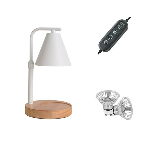 Anckoeil Candle Warmer Lamp No Flame Electric Candle Wax Melting Lamp Adjustable Brightness Warmer Lamp for Home Bedroom Decor Table Light