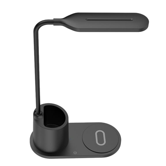 Home Savings! Anckoeil LED Smart Desk Lamp 15W Wireless Charging with Pen Holder Student Eye Protection Study Lamp Suitable for Office Bedroom Dorm
