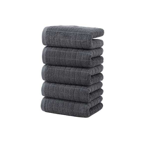 Home Savings Items Boutique Special!Amvlyk Cotton Black Towel Set Thickened Gift Hotel Multi Color Black Cotton foreign Trade Wash Towel,Gray
