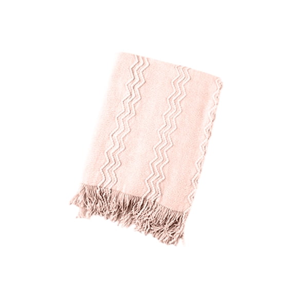 Home Savings Items Boutique Special!Amvlyk Solid Color Tassel Blanket Knitted Blanket Foot Of Bed Blanket Sofa Blanket Throw Blanket Cover Blanket,Pink