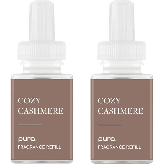 Home Scent Refill - Smart Home Air Diffuser - Up to 120-Hours of Luxury Fragrance per Refill - Home Essential - Clean & Safe Diffuser Fragrance - 2 Pack, Cozy Cashmere