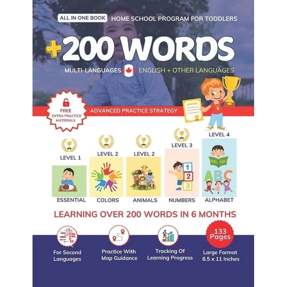 Home School Program for Toddlers: Teaching Over 200 Words in 6 Months, (Paperback)