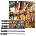 thumbnail image 1 of Home Screwdriver Bit 1/4Inch 100Mm Long 6Pcs/Set Cross Head Nutdrivers, 1 of 6