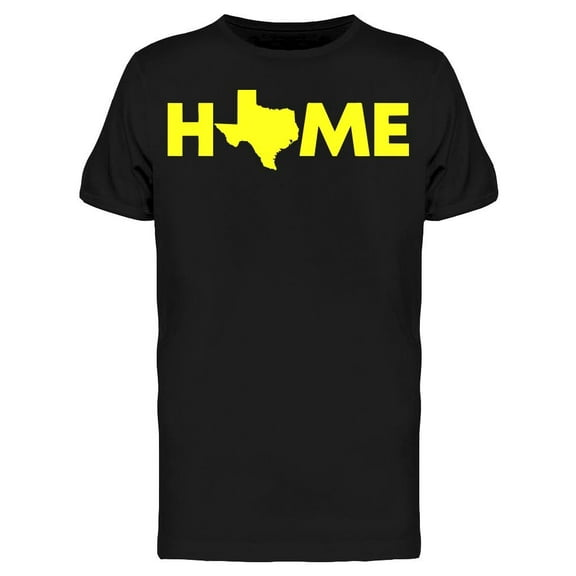 Home Script With Map T-Shirt Men -Image by Shutterstock Men T-Shirt, Male 3X-Large