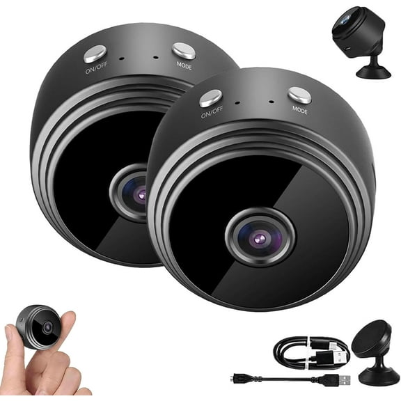 Home Security Camera,1080P Door Camera, Smart Camera for Surveillance, Household Mini Cameras,Pet Camera for Room Baby Dog (Black)