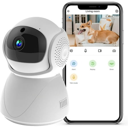 Home Security Camera,DFITO 1080p HD 5Ghz Wifi Indoor Camera, 360 Degree Panoramic Camera, Cam Monitor for Baby/Pet