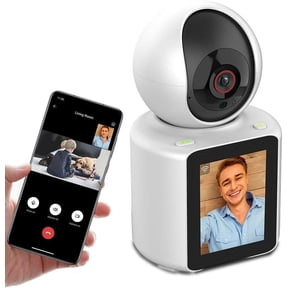 Home Security Camera, Two-Way Video Camera with 2.8" Screen, One-click Call Baby Elderly Monitor 360 Smart Camera,1080P HD Video, Night Vision, Motion Detection, Cloud & SD Card Storage
