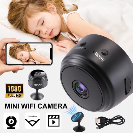 BFVV Home Security Camera Wireless Wifi with Night Vision 1080P HD Mini Indoor Outdoor Surveillance Camera