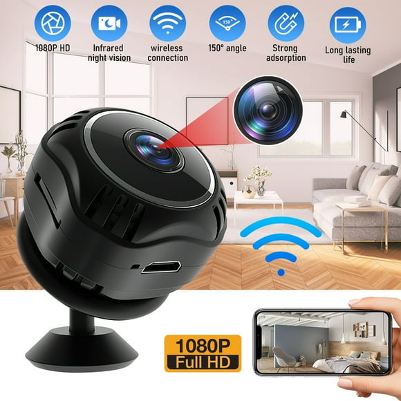 Home Security Camera with HD 1080P Video,WIFI Wireless Mini Camera  with Night Vision,360 Rotatable Bracket,Super Wide Angle