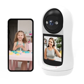 Home Security Camera with Screen, Two Way Video Call Monitoring Device, Smart Motion Detection Indoor Camera, Elderly Care Communication System