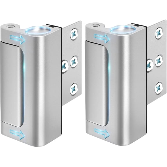 Home Security Door Lock, Heavy Duty Reinforcement Lock with 800 lbs Strength, Childproof Safety Latch for Front Door, Fits Inward Swinging Doors, Easy Installation