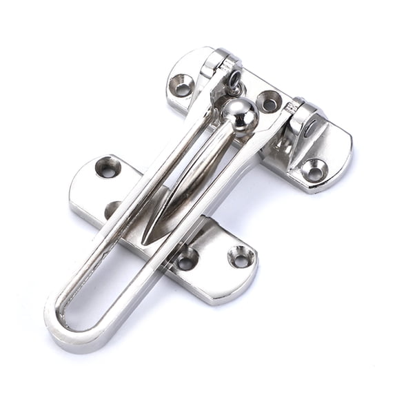 Home Security Door Lock Swing Rod Door Guard Zincs Alloy Reinforcement Lock Antitheft Door Guard for Front & Inside Door