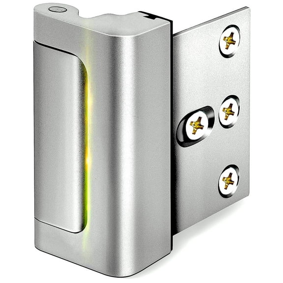 Home Security Door Lock with 8 Screws, Childproof Reinforcement with 3 Inch Stop for Inward Swinging Door