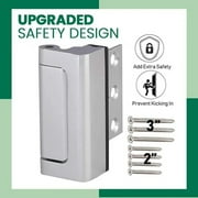 Home Security Door Reinforcement Lock - Child Proof Door Lock for Front Door,1 Pack Door Security Lock Withstand 800 lbs for Inward Swinging Door,Door Lock for Kids Safety