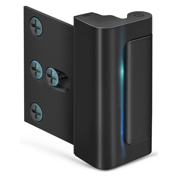 Home Security Door Reinforcement Lock - Child Proof High Security Door Lock Front Door Locks for Kids Safety Withstand 800 lbs Top Door Latch Lock Flip Door Guardian for Inward Swinging Inside Door