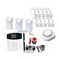 Home Security GSM Alarm System With Wired Type Door Detectro PIR Sensor