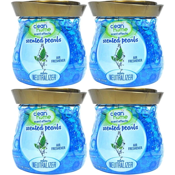 Home Select Set of 4 Charcoal Noir Scent Pearl Beads Air Freshener! 10 Oz - Great Relaxing Scents!( Neutralizer, 4)